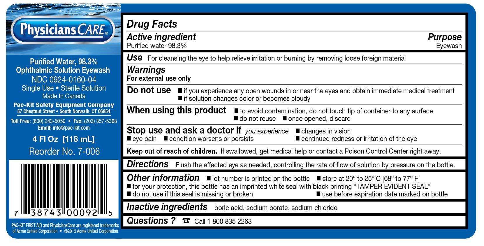 PhysiciansCare Ophthalmic Solution Eyewash